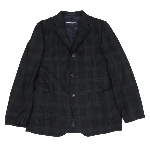 COMME des GARCONS HOMME Wool Black Watch Jacket & Pants K-175050_002
