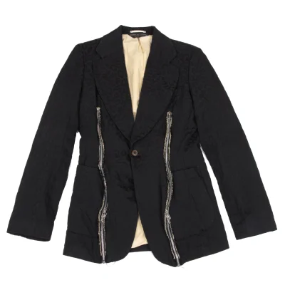 COMME des GARCONS HOMME PLUS Animal Jacquard Poly Zip Jacket