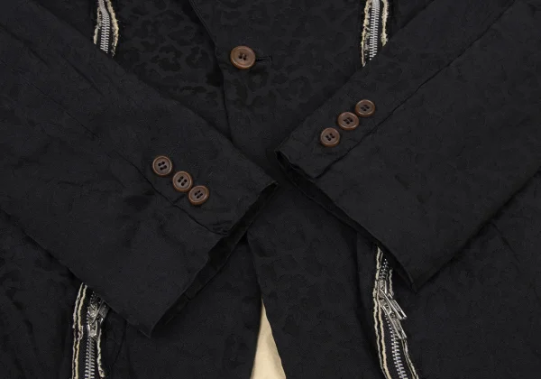 COMME des GARCONS HOMME PLUS Animal Jacquard Poly Zip Jacket K-175052_007