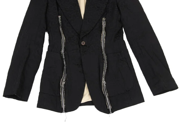 COMME des GARCONS HOMME PLUS Animal Jacquard Poly Zip Jacket K-175052_009