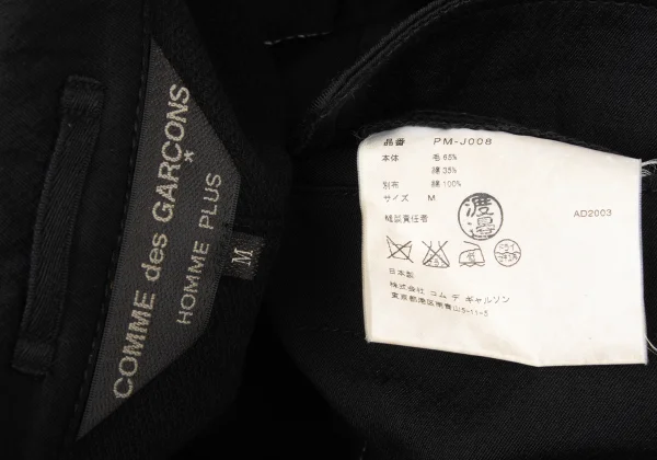 COMME des GARCONS HOMME PLUS Wool Cotton Stitch Jacket K-175055_020