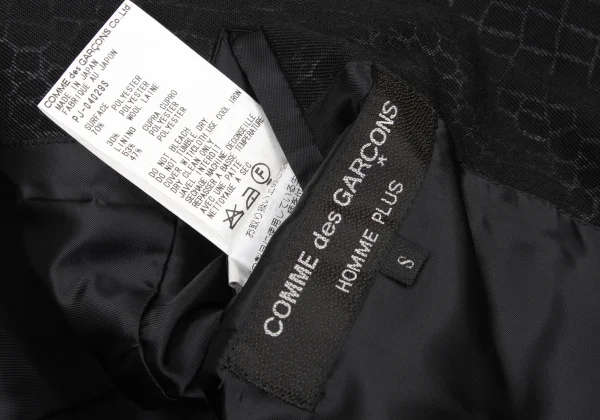 COMME des GARCONS HOMME PLUS Poly Wool Crocodile Print Jacket K-175057_016