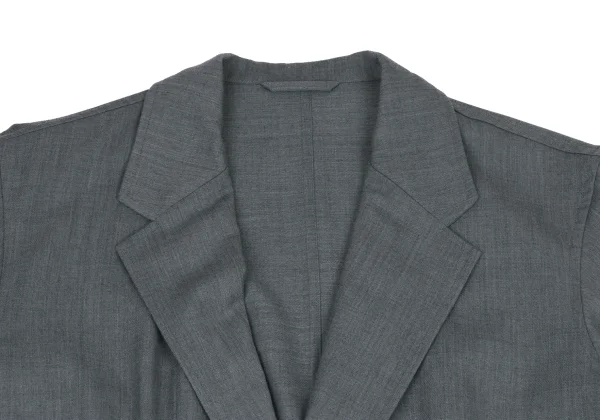 ISSEY MIYAKE MEN Pleated Switching Long Jacket K-175058_005