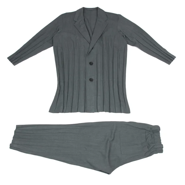 ISSEY MIYAKE MEN Pleated Switching Pants K-175059_012