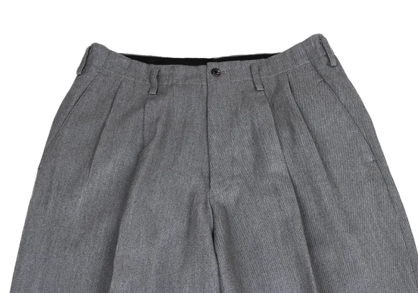 Y's for men Rayon Wool Twill Tuck Pants K-175062_002