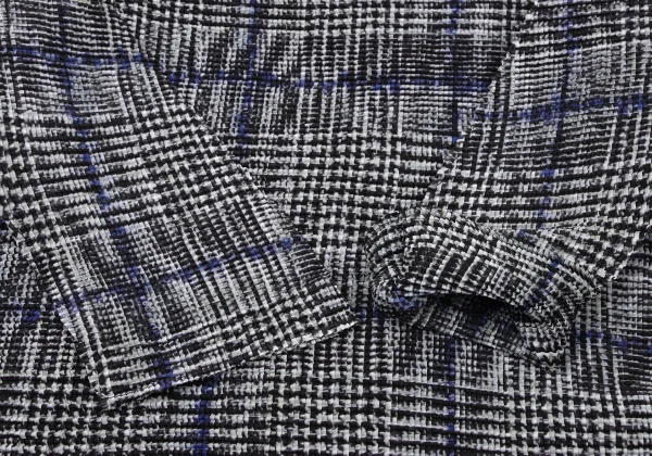 ISSEY MIYAKE me Plaid fabric Print High-neck Stretch Pleated Top K-175067_006
