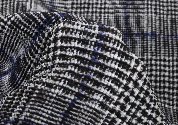 ISSEY MIYAKE me Plaid fabric Print High-neck Stretch Pleated Top K-175067_011