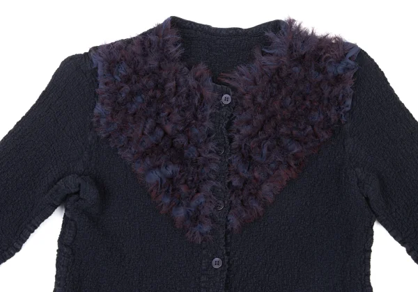 ISSEY MIYAKE me Ruffle Switching Cauliflower Blouse K-175070_003