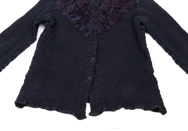 ISSEY MIYAKE me Ruffle Switching Cauliflower Blouse K-175070_009