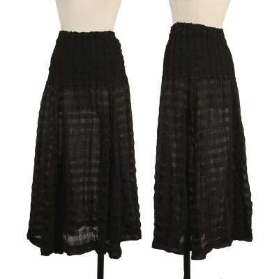 ISSEY MIYAKE me Cauliflower Switching Sheer Skirt