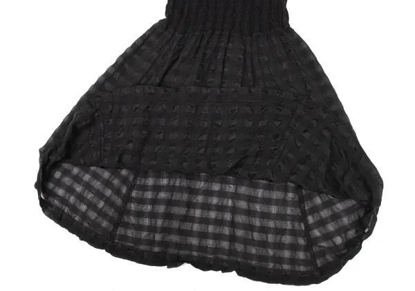 ISSEY MIYAKE me Cauliflower Switching Sheer Skirt K-175074_006