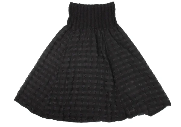 ISSEY MIYAKE me Cauliflower Switching Sheer Skirt K-175074_007