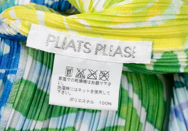 PLEATS PLEASE Graphic Watercolor Print French Sleeve T-Shirt K-175079_013