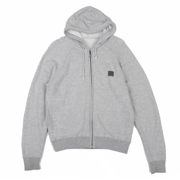 Papas Cotton Stretch Back Logo Zip-Up Hoodie  Grey 46S K-175082_001