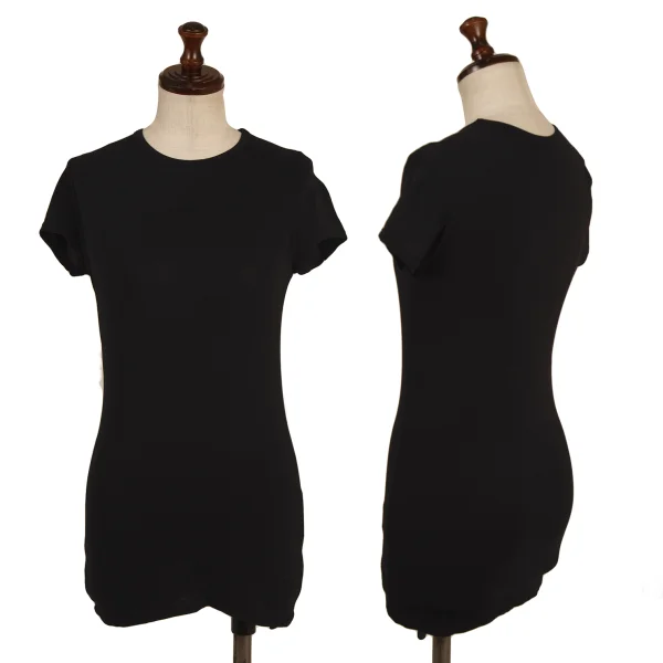 Y's Cap-sleeve T-shirt Black 2 K-175086_001