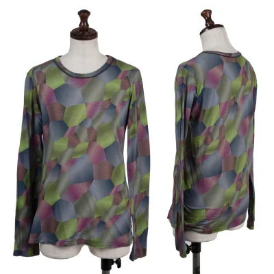 Y's Graphic Print Long-sleeve Top