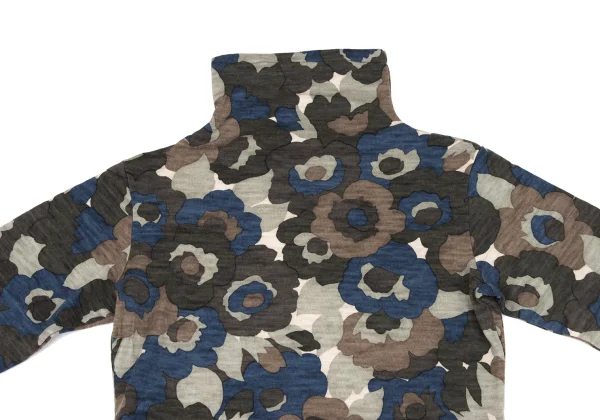 Y's Flower Print High-neck Knit Top K-175091_003
