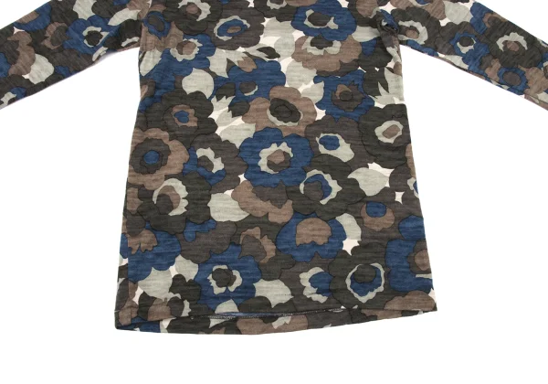 Y's Flower Print High-neck Knit Top K-175091_008