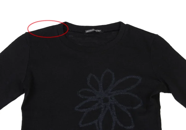Y's Wool Flower Print Knit Top K-175093_003