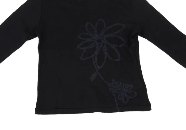 Y's Wool Flower Print Knit Top K-175093_008