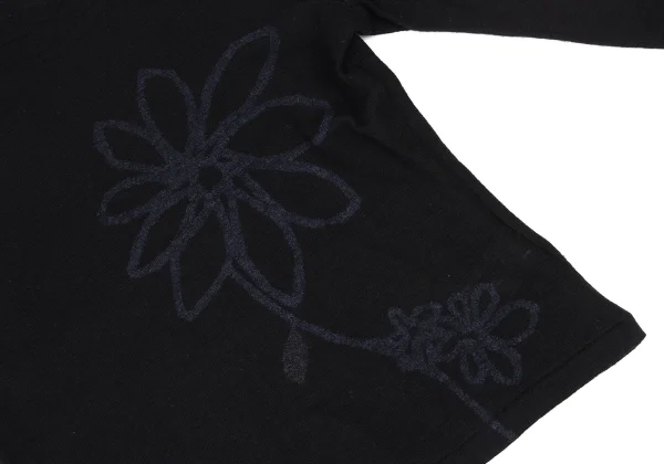 Y's Wool Flower Print Knit Top K-175093_009