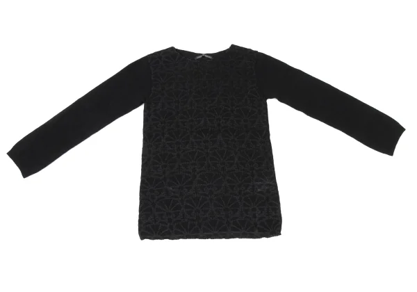 Y's Wool Graphic Printed Knit Sweater K-175096_002