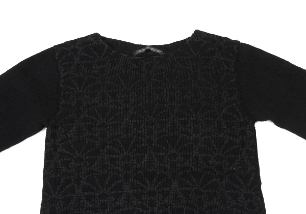 Y's Wool Graphic Printed Knit Sweater K-175096_003