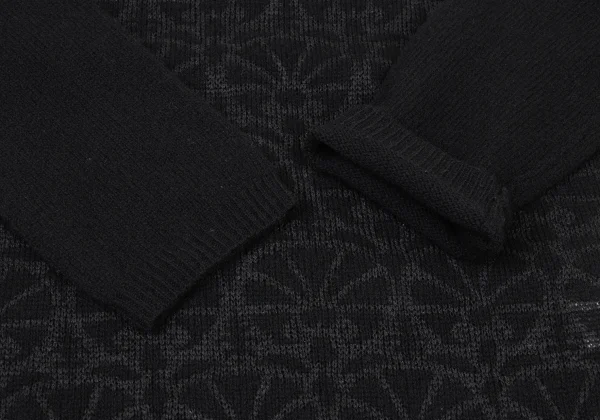 Y's Wool Graphic Printed Knit Sweater K-175096_006
