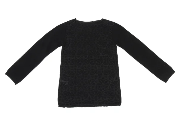 Y's Wool Graphic Printed Knit Sweater K-175096_009