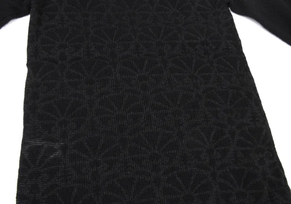 Y's Wool Graphic Printed Knit Sweater K-175096_010