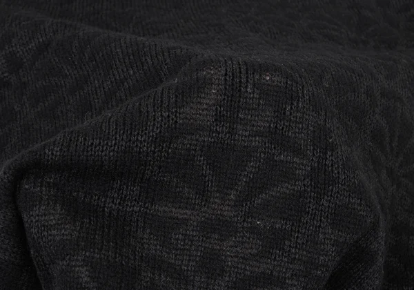 Y's Wool Graphic Printed Knit Sweater K-175096_011