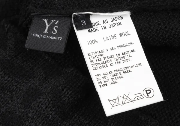 Y's Wool Graphic Printed Knit Sweater K-175096_013