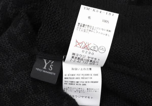 Y's Wool Graphic Printed Knit Sweater K-175096_014