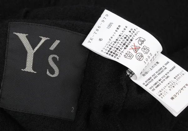 Y's Cut Off Wool Knit Cardigan K-175097_013