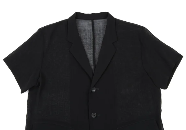 Y's Summer Wool Sheer Short Sleeves Jacket K-175098_003