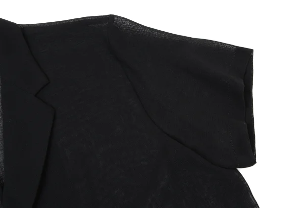 Y's Summer Wool Sheer Short Sleeves Jacket K-175098_006