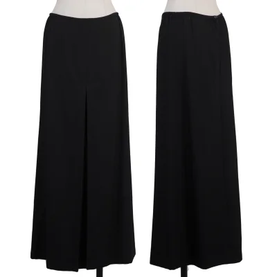 Y's Wool Gaba Pleats Skirt