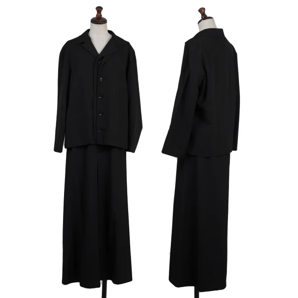 Y's Wool Gaba Pleats Skirt K-175100_011