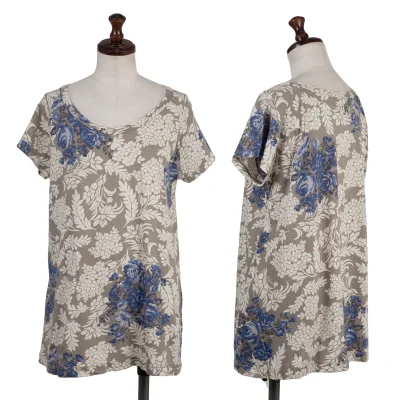 zucca Cotton Floral Raglan T Shirt
