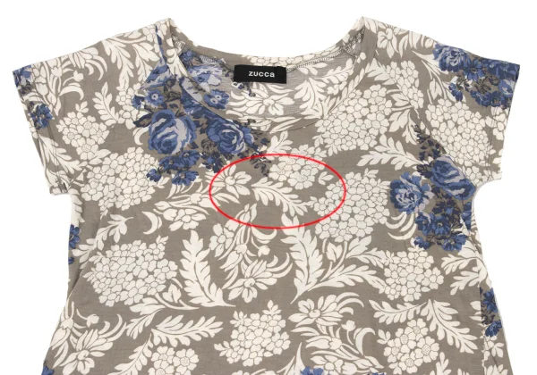 zucca Cotton Floral Raglan T Shirt K-175102_003