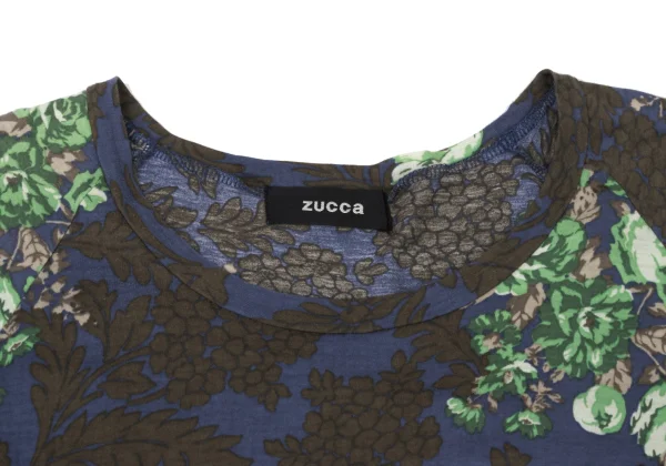 zucca Cotton Floral Printed Raglan T Shirt K-175103_005