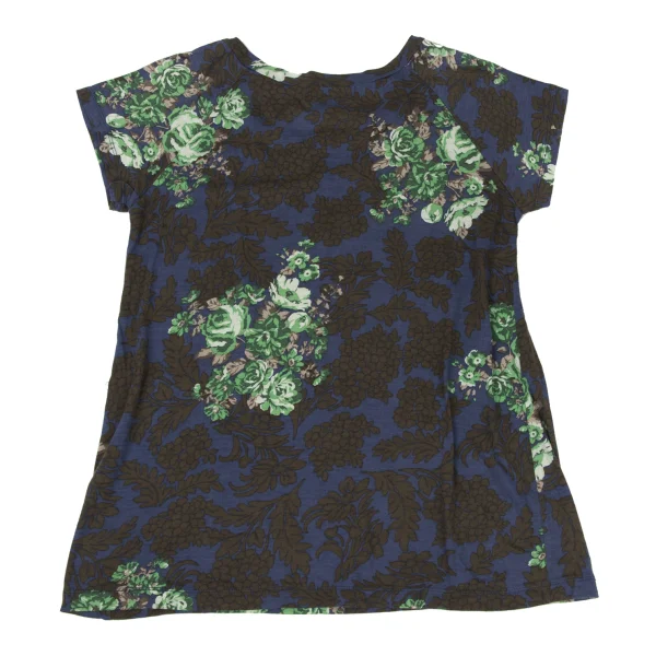 zucca Cotton Floral Printed Raglan T Shirt K-175103_010