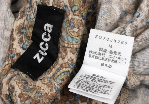 zucca Rayon Wool Paisley Printed T Shirt K-175104_013