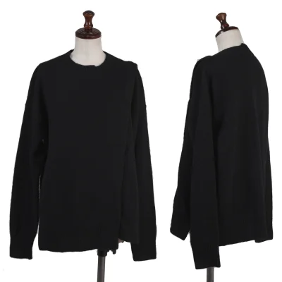 zucca Front Button Design Wool Knit Sweater