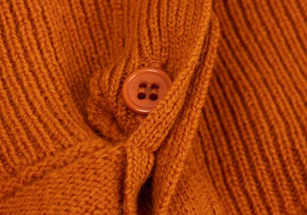 zucca Wool Knit Sweater Open Front Button  K-175107_010
