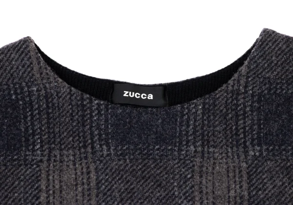 zucca Wool Blend Check Knit Sweater  K-175108_004