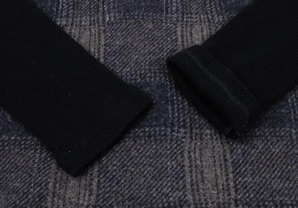 zucca Wool Blend Check Knit Sweater  K-175108_006