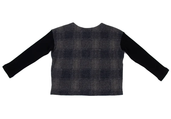 zucca Wool Blend Check Knit Sweater  K-175108_009