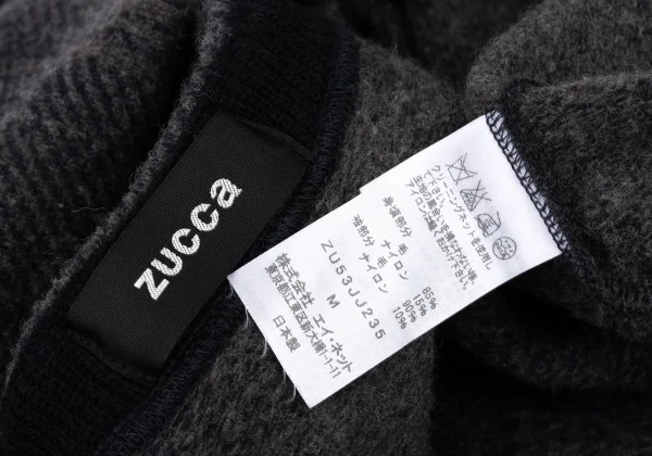 zucca Wool Blend Check Knit Sweater  K-175108_013