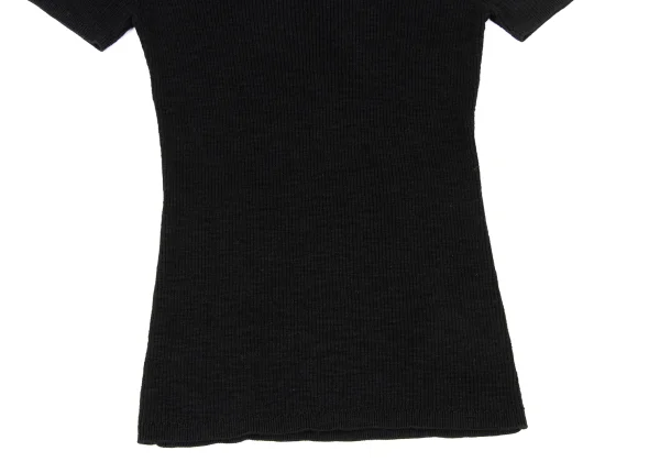 DKNY Cotton Blend Short Sleeve Ribbed Knit Top K-175111_005